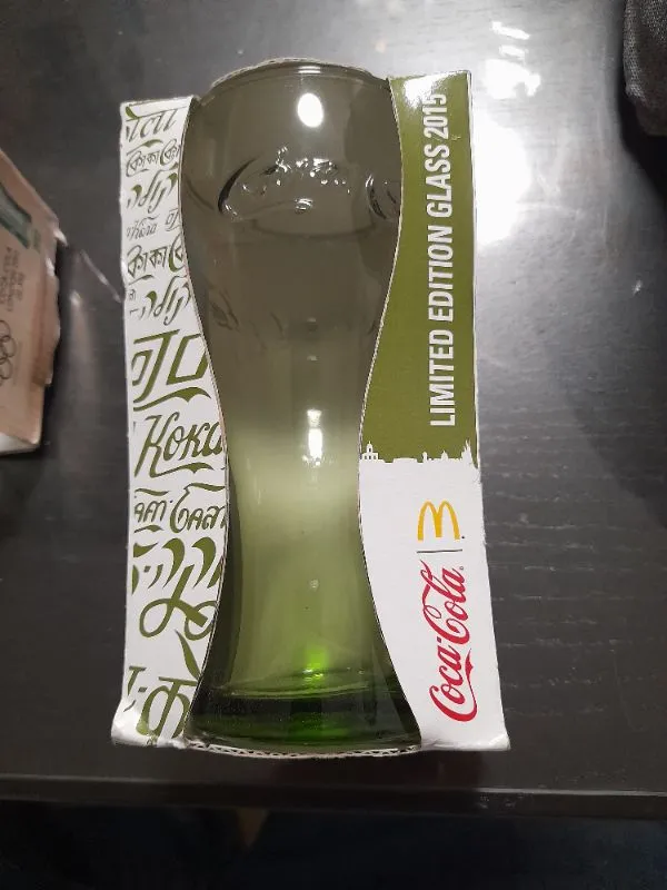 McDonald's Coca-Cola Glas Limited Edition 2015 Grün Sammlerstück 3