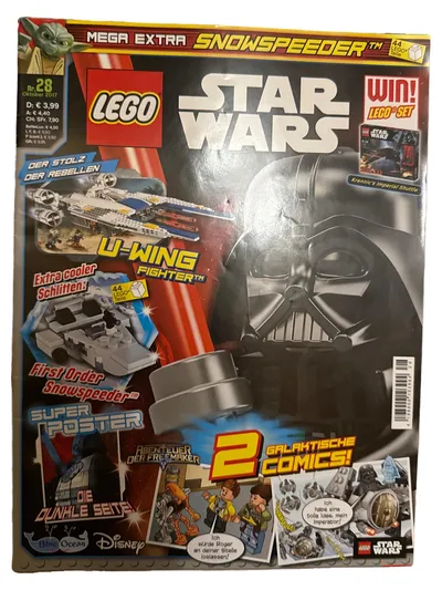 LEGO Star Wars Magazin Nr. 28 mit Snowspeeder Bausatz Comics Poster