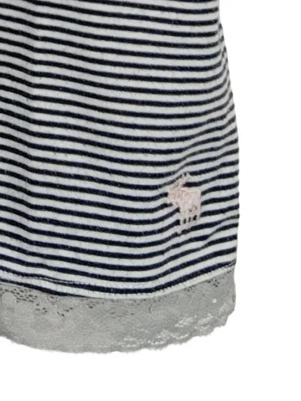 Abercrombie Kids Mädchen Top Gr. 146 Gestreift Sommer Baumwolle Stickerei 3