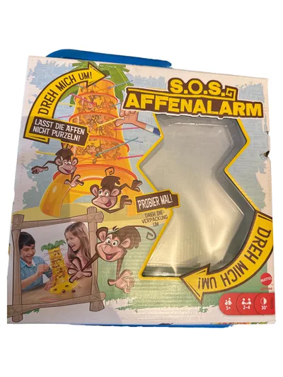 Mattel S.O.S. Affenalarm Geschicklichkeitsspiel Kinder Familienspiel ab 6 Jahre