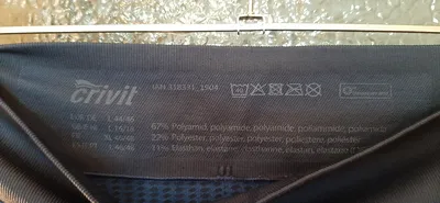 CRIVIT Damen Sport Leggings Funktionshose Blau Gr. 44/46 Seamless