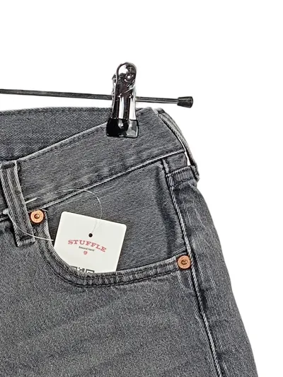 Levi's Premium Jeans Shorts Herren W30 Grau Denim Cut-Off Fransen