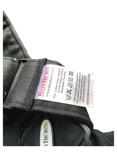 BabyBjörn Original Babytrage Schwarz 100% Baumwolle 3,5-11kg
