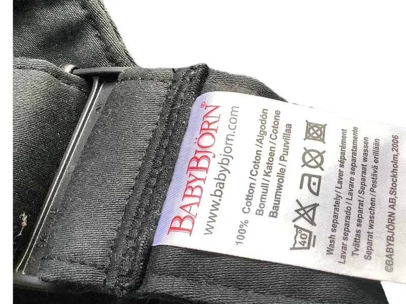 BabyBjörn Original Babytrage Schwarz 100% Baumwolle 3,5-11kg 4
