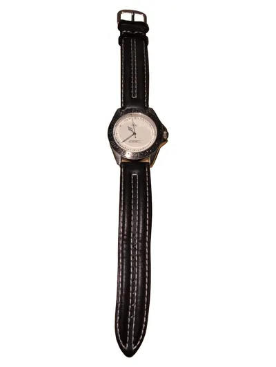 WMC GOL Herren Armbanduhr Leder Casual Alltag Schwarz 4cm Zifferblatt