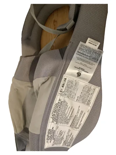 Ergobaby Performance Babytrage Stone Grey Grau Orange Mesh