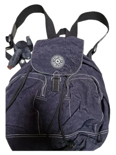 Kipling Rucksack Blau Casual mit Affenanhänger Damen