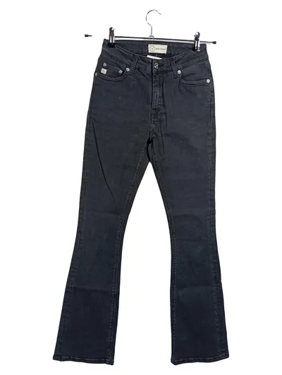 MUD Jeans Damen Bootcut Jeans Schwarz W25/L32 Nachhaltig Bio