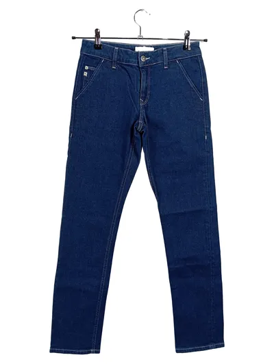 MUD Jeans Damen Straight Leg Jeans Blau W27/L29 Nachhaltig Bio