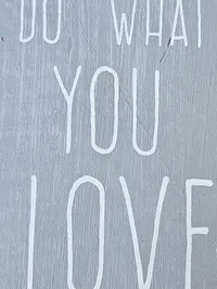 DEPOT Buchstaben Deko Schild "Do What You Love" Grau Holz Modern 2