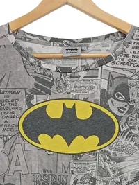 EMP Batman Kleid Damen Gr. S Comic Print DC Logo Grau Skaterkleid 2