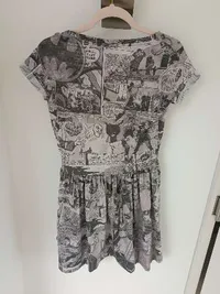 EMP Batman Kleid Damen Gr. S Comic Print DC Logo Grau Skaterkleid 5