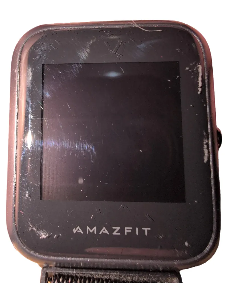 Amazfit Bip A1608 Smartwatch Schwarz mit Ladekabel Metallarmband 2