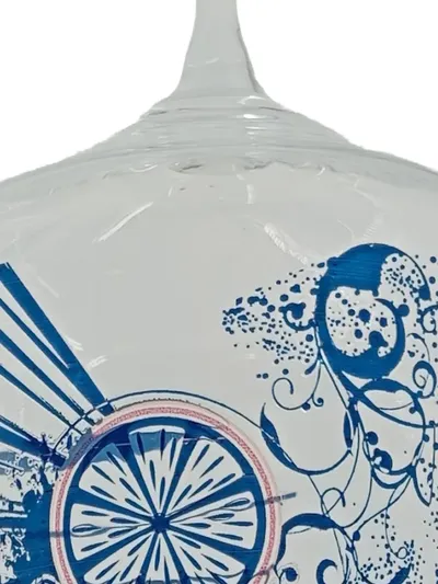Ritzenhoff Weizenbierglas Glas Transparent 23cm Abstrakte Kunst Grafik