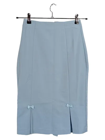 Dancing Days by Banned Bleistiftrock Damen XS Hellblau Retro Schleifen