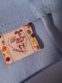 Dancing Days by Banned Bleistiftrock Damen XS Hellblau Retro Schleifen 5