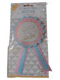 Die Spiegelburg Mama Anstecknadel Schleife Rosa Punkte Stoff 20 cm Party 1