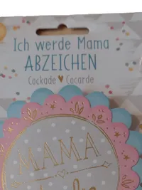 Die Spiegelburg Mama Anstecknadel Schleife Rosa Punkte Stoff 20 cm Party 3