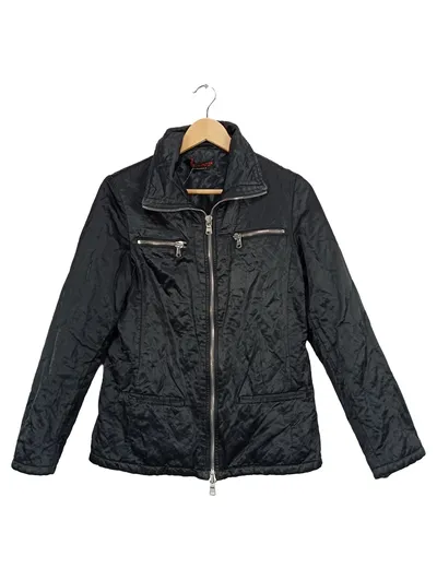Prince Oliver Damen Steppjacke Gr. 42/XL Schwarz Baumwolle Casual