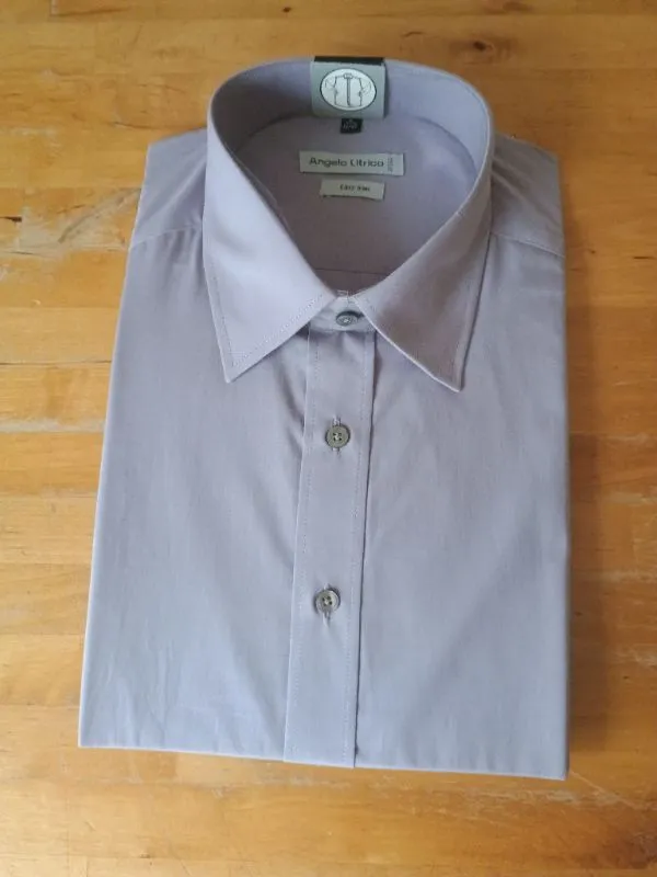 Angelo Litrico Herren Business Hemd Gr. L/50 Lila Easy Iron Baumwolle 2