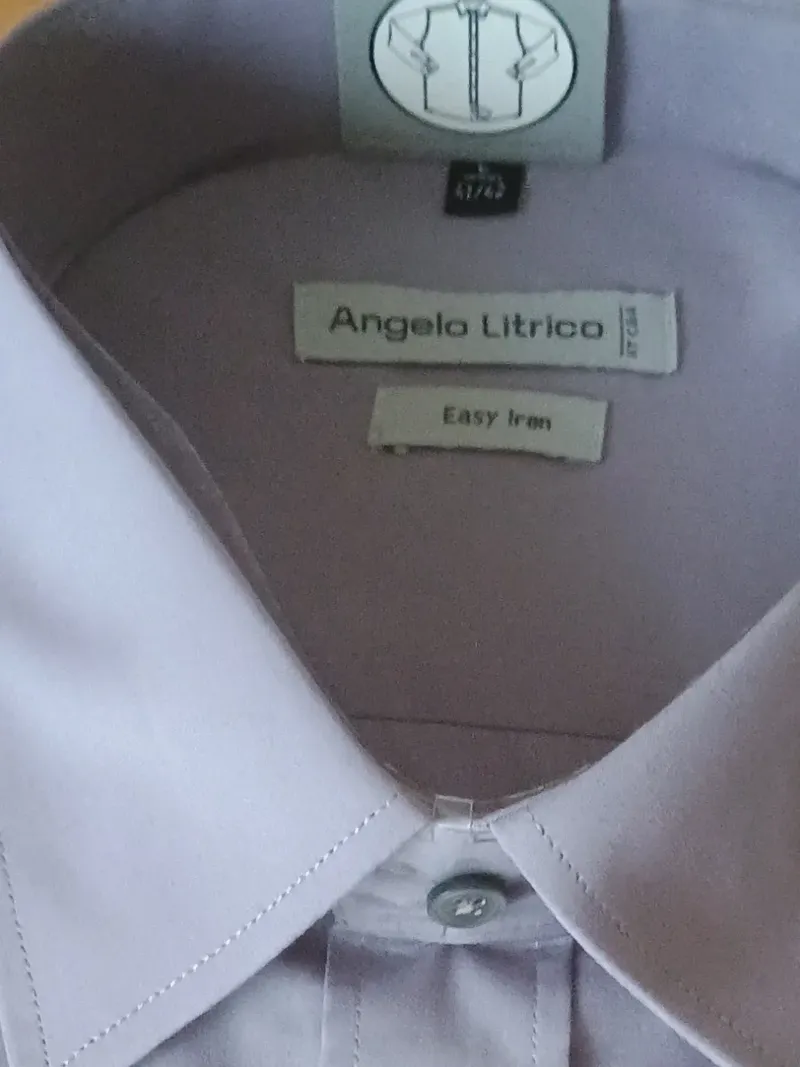 Angelo Litrico Herren Business Hemd Gr. L/50 Lila Easy Iron Baumwolle 6