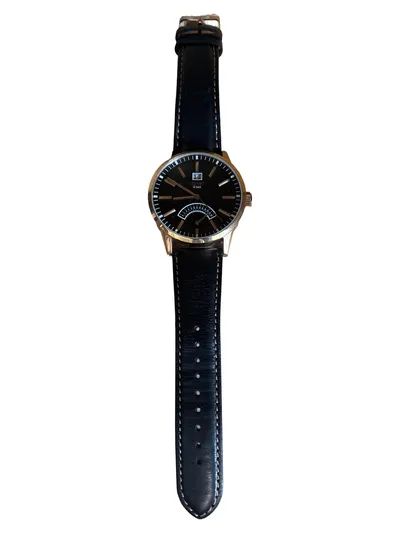 Esprit Herren Armbanduhr Leder Edelstahl Business Elegant Schwarz 5cm