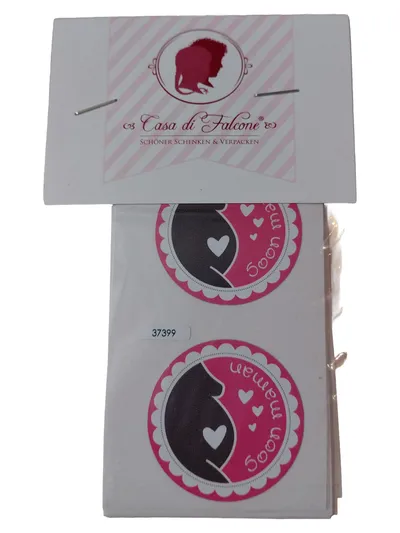 Casa di Falcone Meilensteinkarten Soon Maman Aufkleber Schwangerschaft Pink 50er