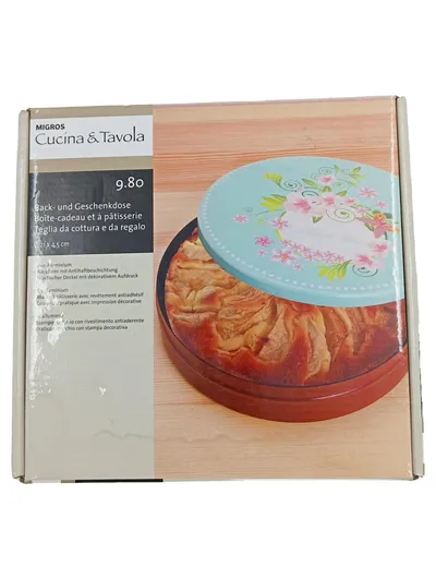 Cucina & Tavola Back- und Geschenkdose Ø21cm Aluminium Antihaft Rot