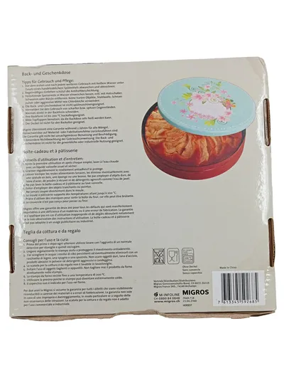 Cucina & Tavola Back- und Geschenkdose Ø21cm Aluminium Antihaft Rot