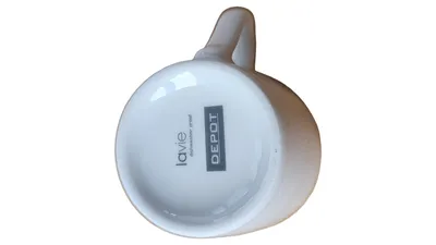 DEPOT Espressotasse Untertasse lavie Porzellan weiß Basic 6cm 2tlg