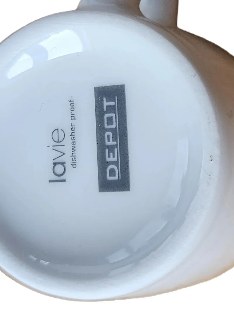 DEPOT Espressotasse Untertasse lavie Porzellan weiß Basic 6cm 2tlg 3