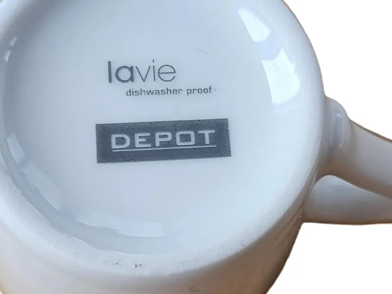 DEPOT Espressotasse Untertasse lavie Porzellan weiß Basic 6cm 2tlg 4
