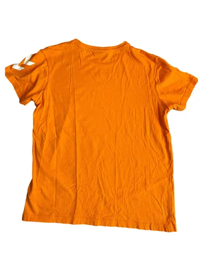 Hummel Sport T-Shirt Kinder Gr. 152 Orange Logo Baumwolle Kurzarm