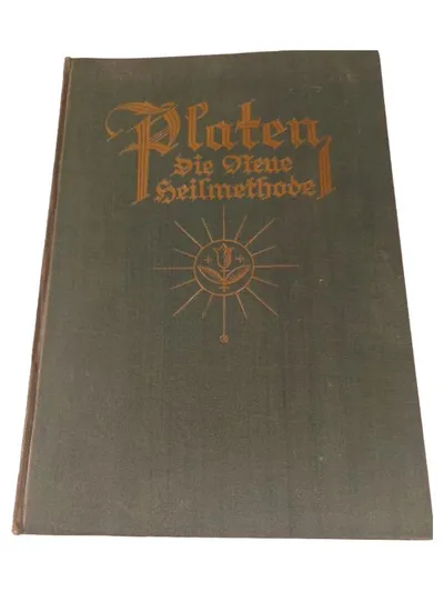 Platen Die Neue Heilmethode Antiquarisches Buch Naturheilkunde alt