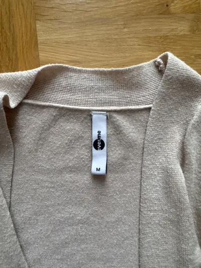 everme Damen Strickjacke Gr. 38/M Casual Beige Langarm Cardigan