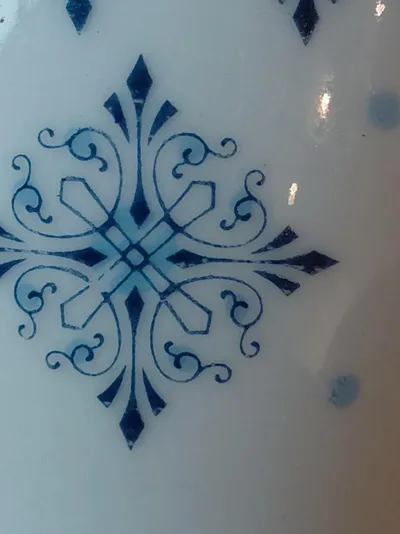 Wunsiedel Eierbecher Keramik Klassisch Grafisch Blau 6cm Höhe