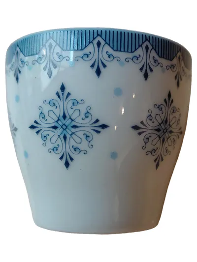 Wunsiedel Eierbecher Keramik Klassisch Grafisch Weiß 6cm 5cm