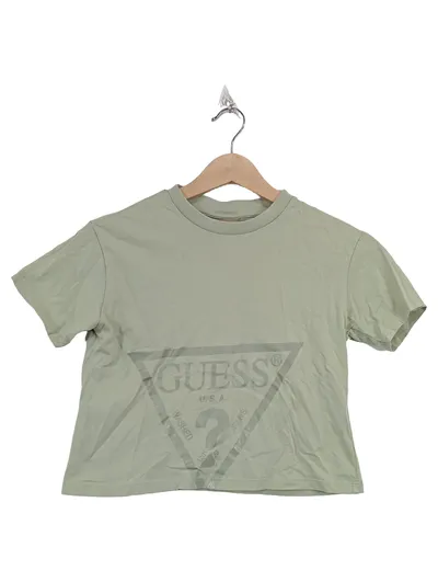 GUESS Kinder T-Shirt Grün Gr. 50 Logo-Print Casual Baumwolle