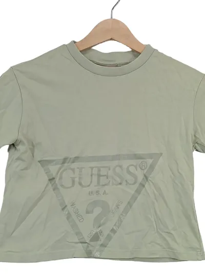 GUESS Kinder T-Shirt Grün Gr. 50 Logo-Print Casual Baumwolle