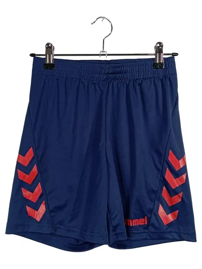 Hummel Kinder Sport Shorts Gr. 152 Blau Rot Fußball Handball
