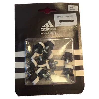 Adidas Ersatzstollen Fußballschuhe Spikes Kunststoff Metall Schwarz 12 Stk