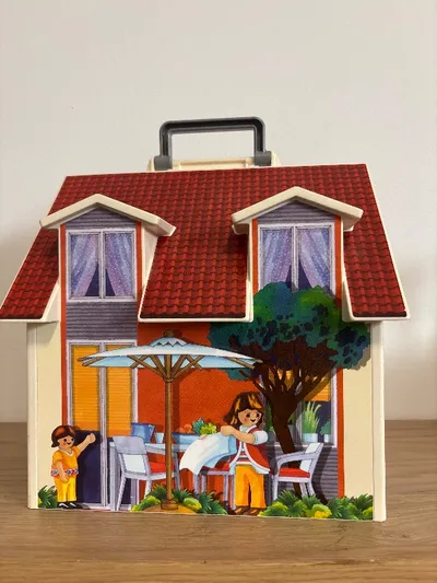 Playmobil Haus mit Tragetasche Puppenhaus Spielzeug Kunststoff 27cm