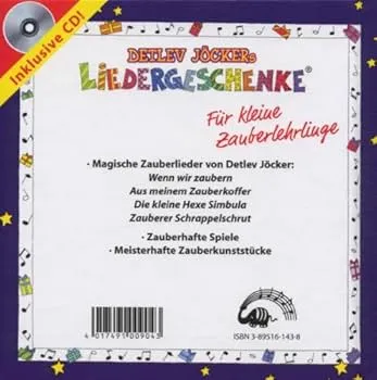 Detlev Jöcker Zauberlieder CD Kindermusik Ab 4 Jahre Zauberlehrlinge