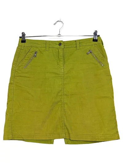 Tchibo Woman Cordrock Damen Gr. 38/M Grün Minirock Reißverschluss