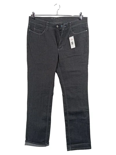 MAC Jeans Damen Regular Fit Hose Gr. 44/W35 Dunkelgrau Denim