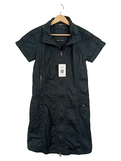 Bench Damen Freizeitkleid Gr. 36/S Schwarz Casual Baumwolle