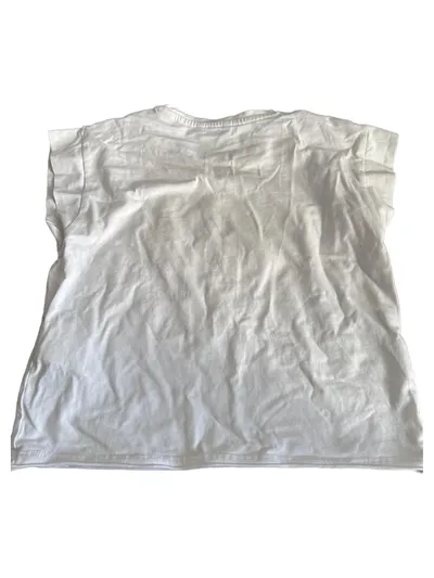 GUESS Kinder T-Shirt Gr. 128 Weiß Logo Camouflage Kurzarm Shirt