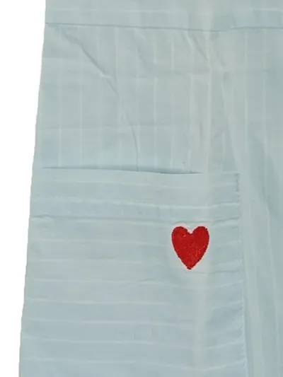 JAKO-O Kinder Freizeitkleid blau Gr. 116/122 Baumwolle Herz-Applikation Casual