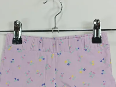 FOX & BUNNY Kinder Shorts Mädchen Gr. 80 Lila Blumenmuster Charmant