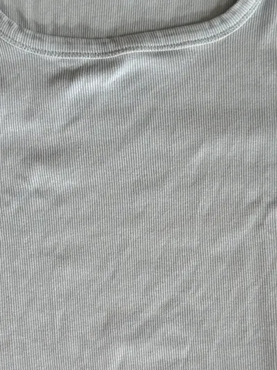 EVER.ME Damen Tanktop Shirt Basic Rippstrick Gr. 40/L Blau